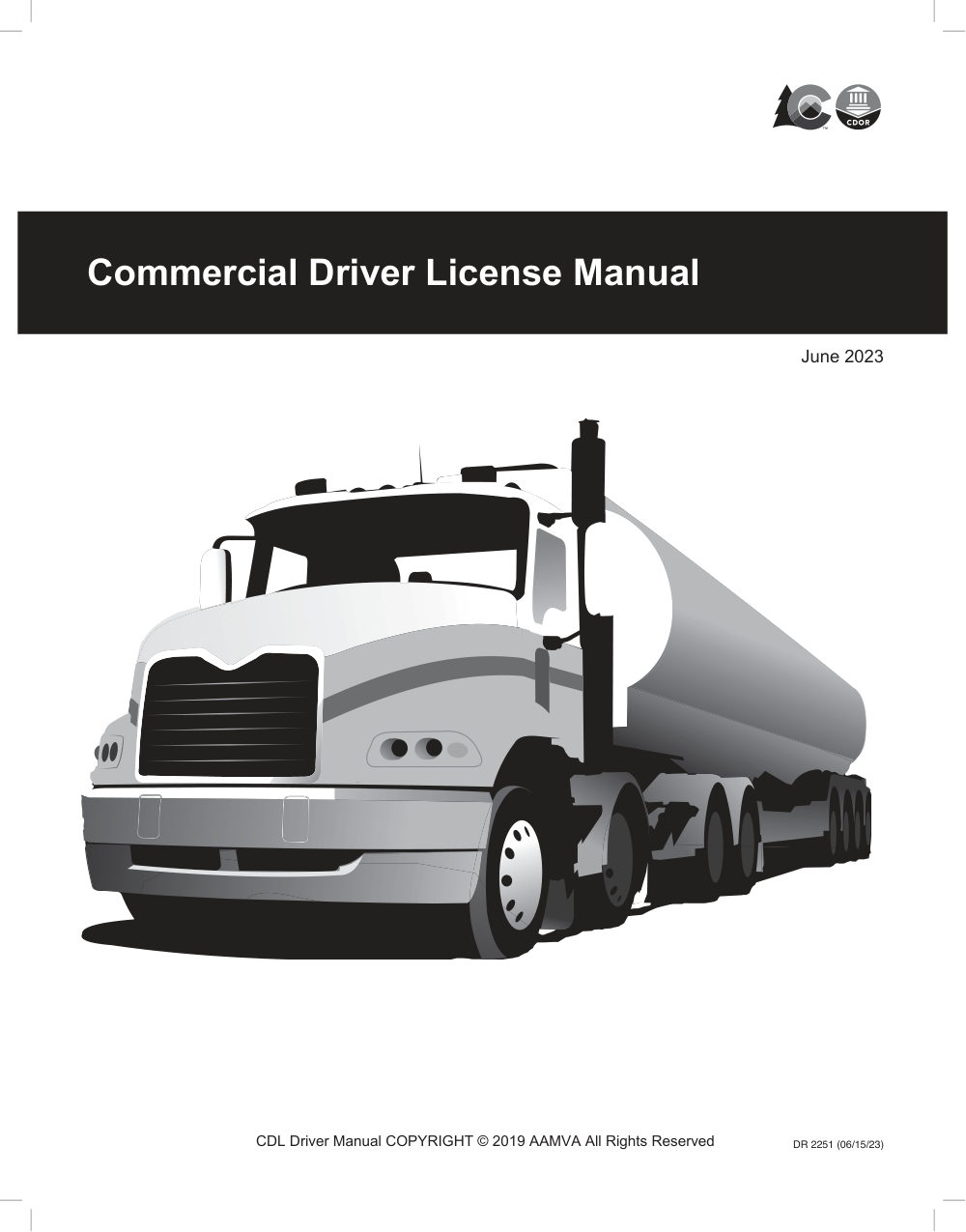 Cover of the Colorado CDL manual